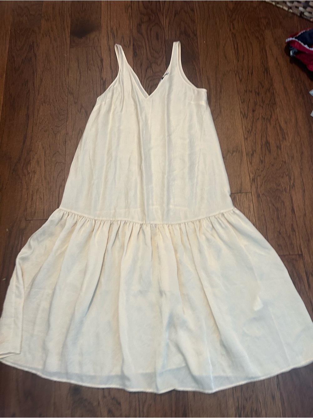 & Other Stories Stockholm Atelier Cream Tiered Maxi Dress - Size S